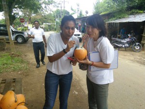 Trying King Coconut Juice