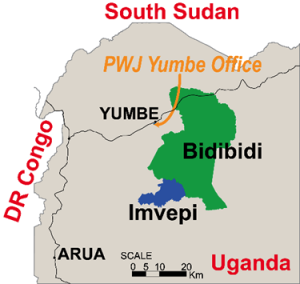 Sudan-Uganda Map