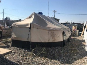 Tent w/ octagonal base before the upgrade
