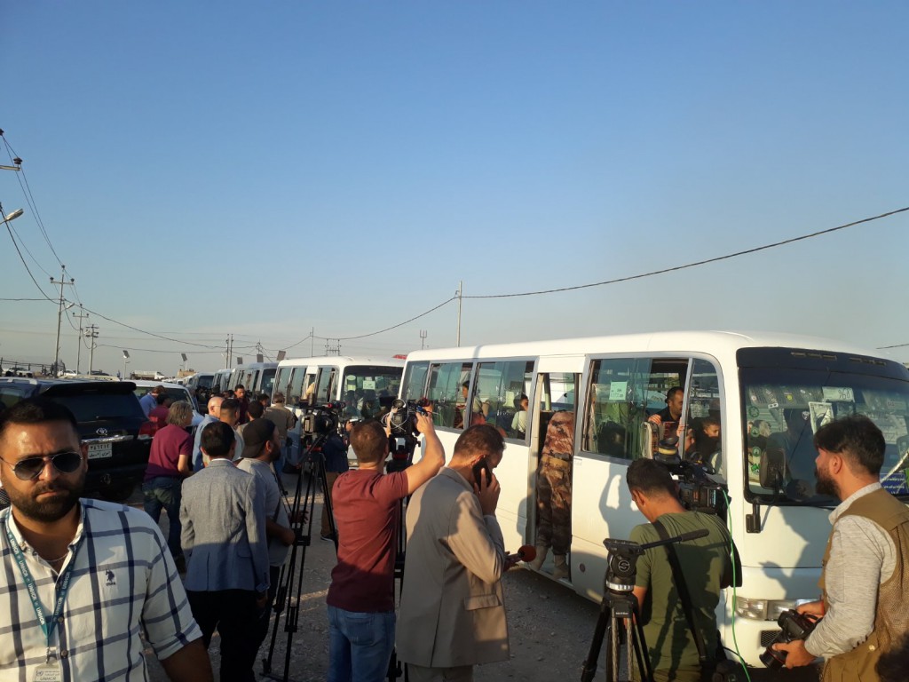 1st Syrian refugees arrived at Bardarash Camp