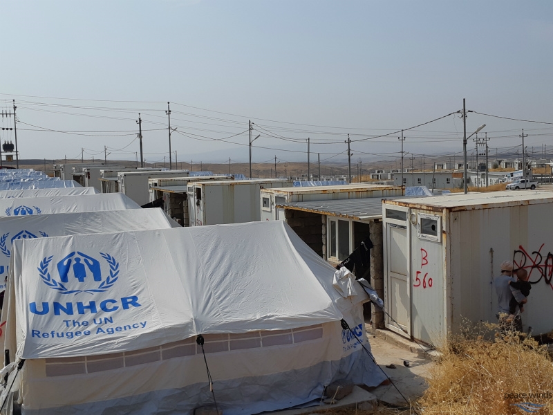 In Bardarash Camp, all tent plots have WASH facilities (toilet, kitchen and shower). Rehabilitation of these facilities are ongoing.